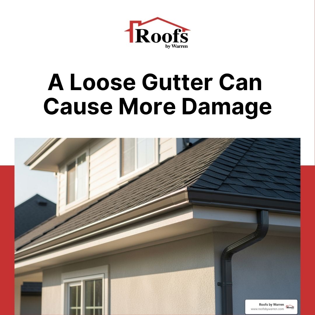 A Loose Gutter Can Cause More Damage
