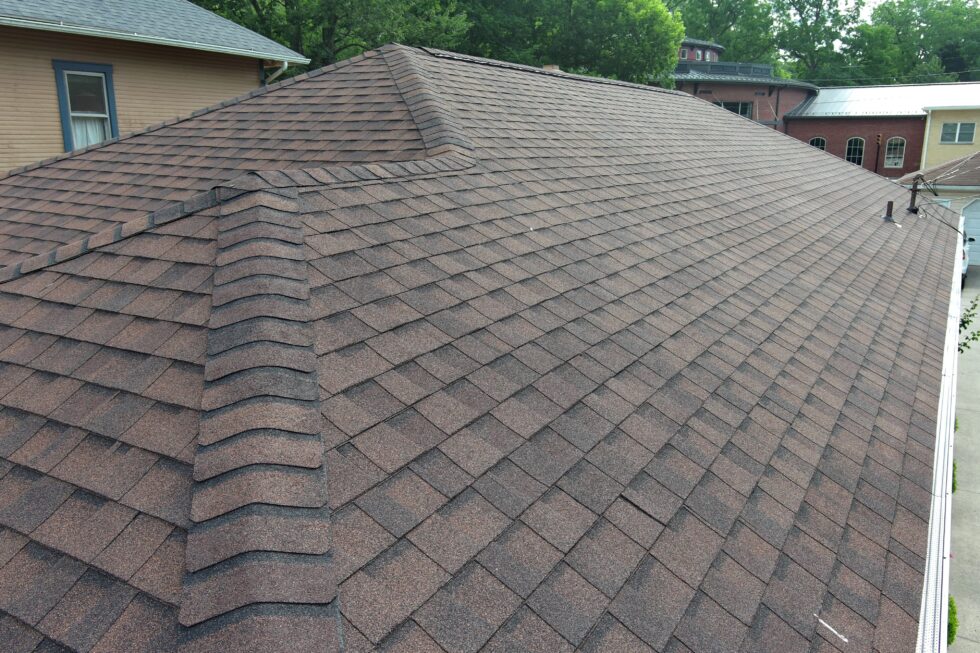 See Actual CertainTeed Burnt Sienna Shingles on a Finished Roof project photo2