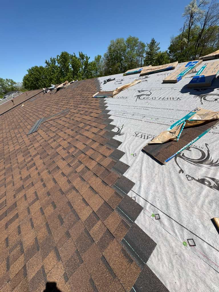 See Actual CertainTeed Burnt Sienna Shingles on a Finished Roof project photo4