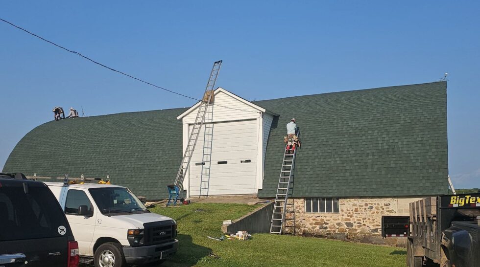 Storm Damaged Round Barn Roof Replaced in Urbana project photo